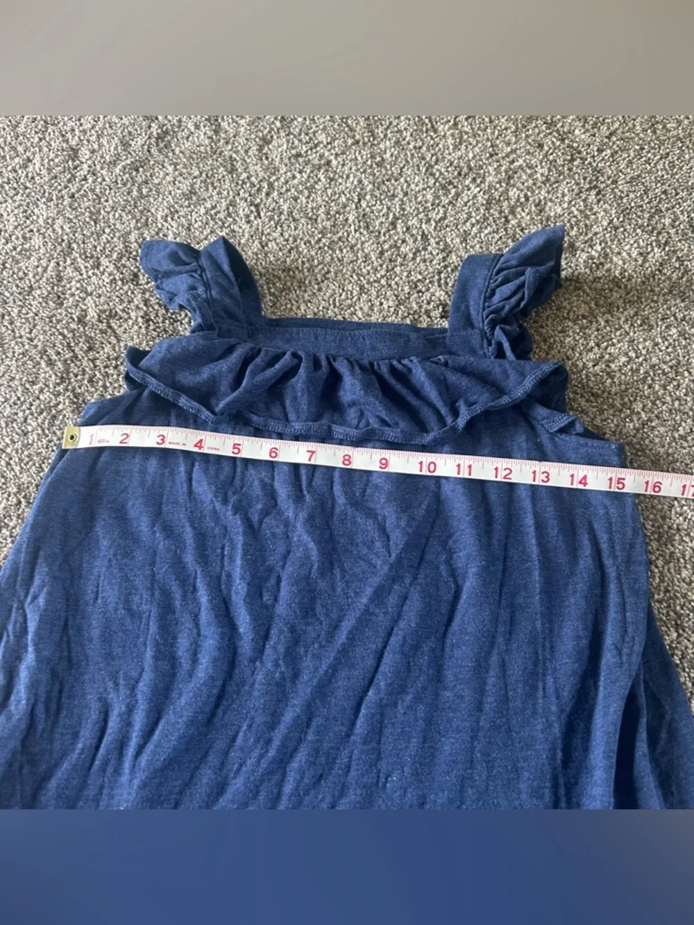 [Cat & Jack] Blue Tank w Ruffle Straps